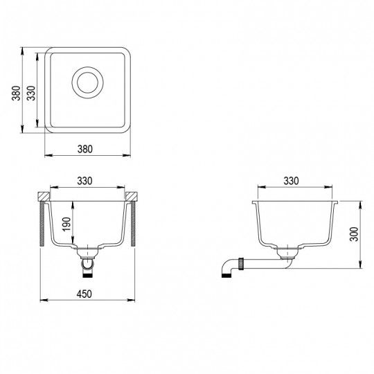 Кухонная мойка AquaSanita Basic ARCA SQA100W 220 argent