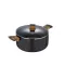 Каструля з кришкою Bergner Earth black 24 см 4.3 л (BG-32036-BK)