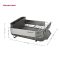 Підставка для сушки посуду KitchenAid Sinkware, 41 x 33 x 17 см, сірий (KEG895BXCGA)