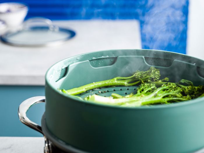 Вставка-пароварка GreenPan Steam 24 см колір зелений (CC006629-001)