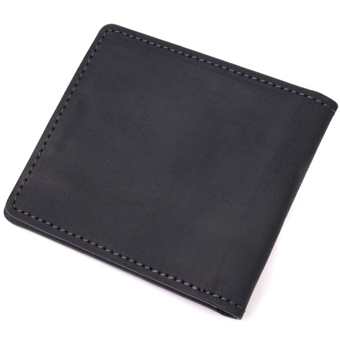 Обкладинка з вінтажної шкіри для посвідчення учасника бойових дій Серце Grande Pelle 16757 чорна