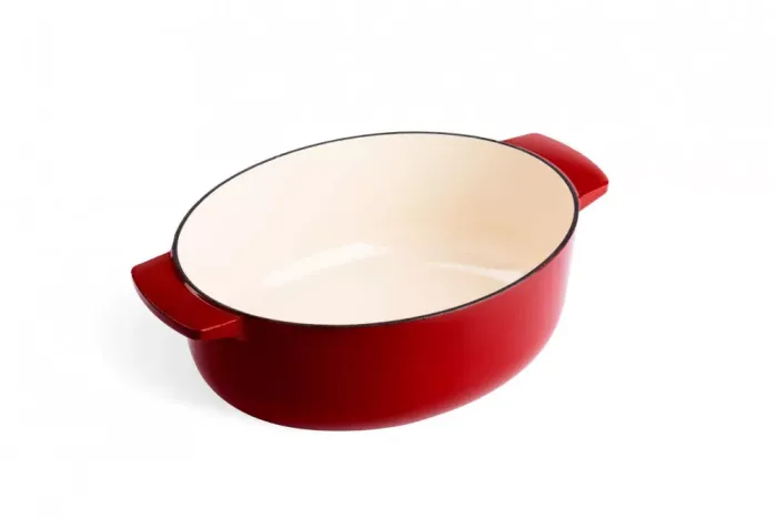 Гусятниця чавунна з кришкою KitchenAid 30 см 5,6 л червона (CC006063-001)
