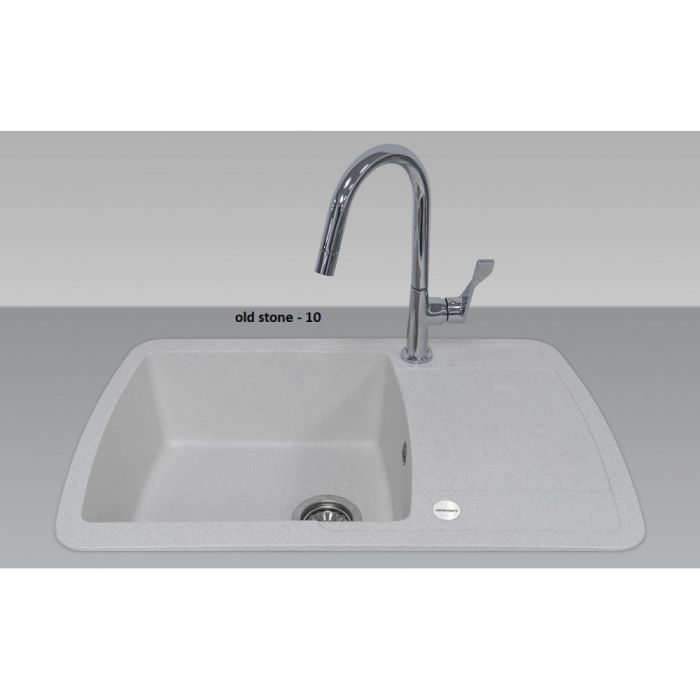 Кухонная мойка Adamant OPTIMAKS old stone 775x495x200 мм, с крылом