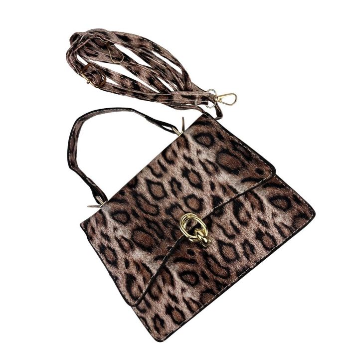 Стильное кроссбоди эко-кожа лео Lilly P1-369-9075LB коричневое
