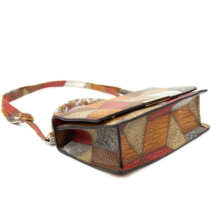 Кросбоди из эко-кожи с геометрическим рисунком Lilly P2-15119230R мультиколор