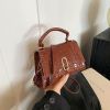 Каркасное небольшое кроссбоди из эко-кожи Lilly P2-17068985C коричневое