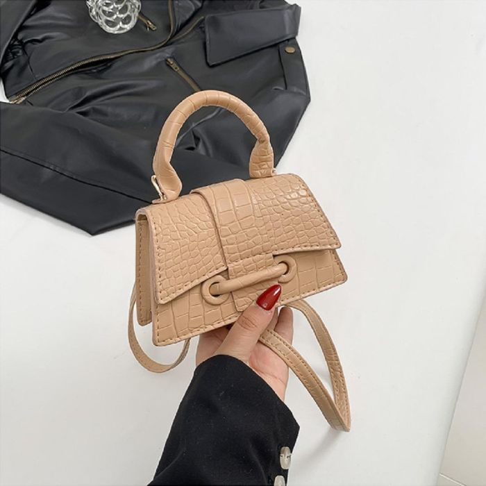 Мини-сумочка через плечо из экокожи Lilly P2-8575-1B беж