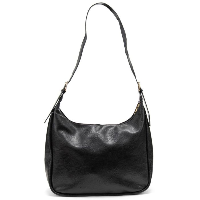 Шоппер большой из эко-кожи черный Lilly P4-6495A черный