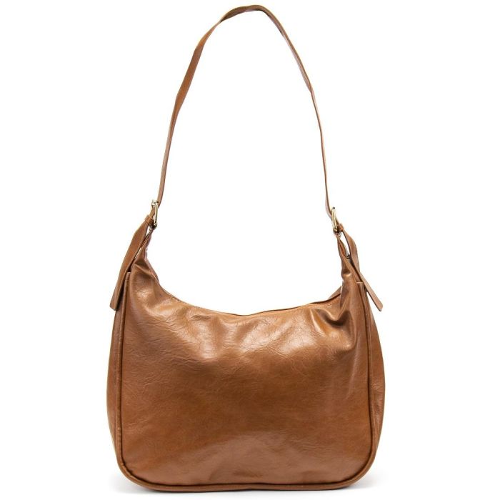 Шоппер большой из эко-кожи коричневый Lilly P4-6495C коричневый