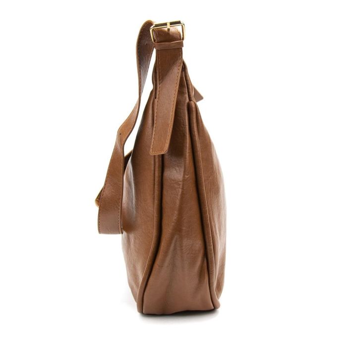Шоппер большой из эко-кожи коричневый Lilly P4-6495C коричневый