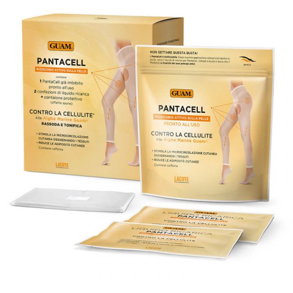 Антицелюлітний комплекс Guam Pantacell (багаторазові штанці, лосьйон для насичення 2х100мл, захисні штанці)