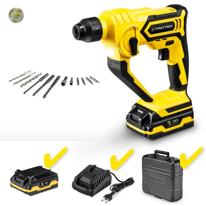 Перфоратор аккумуляторный Trotec PRDS 10-20V + кейс (4415000201)