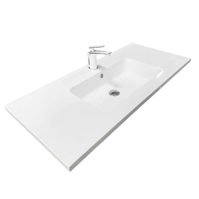 Умивальник накладний Adamant Flat White 100 штучний камінь 1000x450x140мм