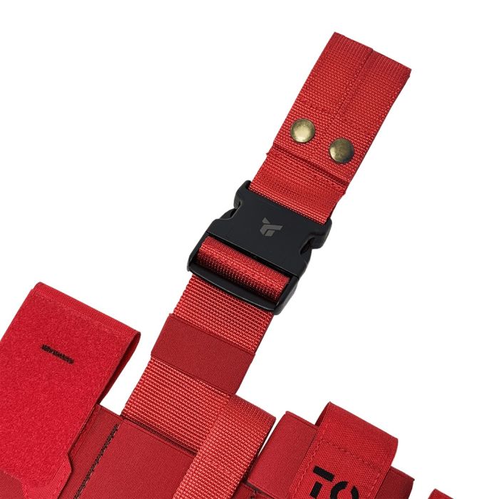 Підсумок під аптечку "Дніпро" з платформою (кріплення на ремінь та стегно) модель №25 Gen2 червоний