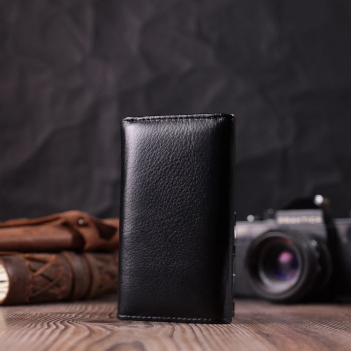 Практическая ключница из натуральной кожи ST Leather 22483 черная