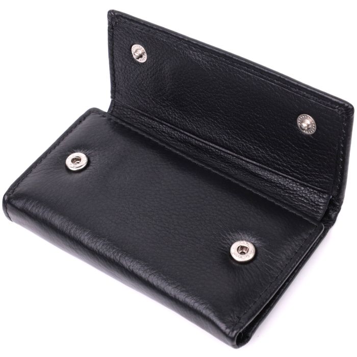 Практическая ключница из натуральной кожи ST Leather 22483 черная