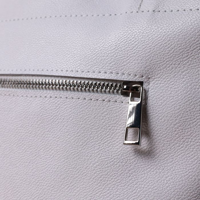 Практична сумка-шоппер із натуральної шкіри Shvigel 22844 біла