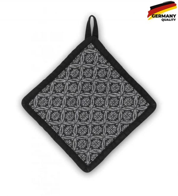 Прихватка KELA Gianna чорно-біла з візерунком 20x20 см (12780)