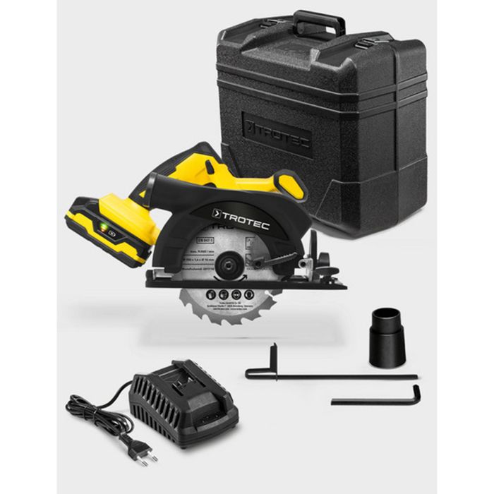 Пила циркулярная аккумуляторная Trotec PCSS 10-20V + кейс (4430000110)