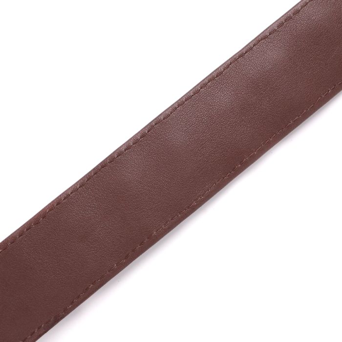 Ремінь-автомат з натуральної шкіри крокодила (каймана) коричневий CROCODILE LEATHER 18235