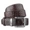 Belt Crocodile Leather 18603 made of natural brown crocodile leather