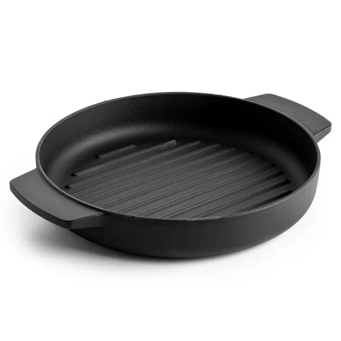 Сковорода-гриль чавунна KitchenAid Matte Oven-to-table, 26 см (CC004600-001)