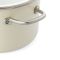 Каструля з кришкою KitchenAid Steel Core, 24 см, 6 л, мигдальний крем