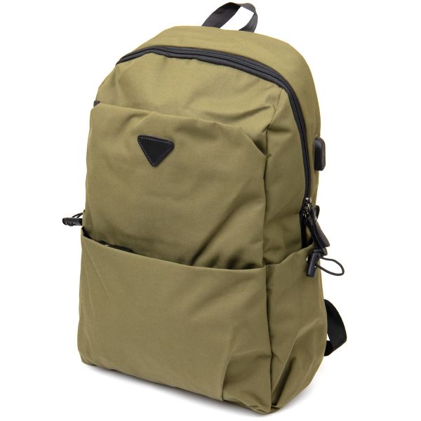 Backpack textile smart unisex 20623 Vintage olive