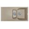 Кухонная мойка Adamant NEW LINE PLUS сахара 975x495x235 мм, с крылом