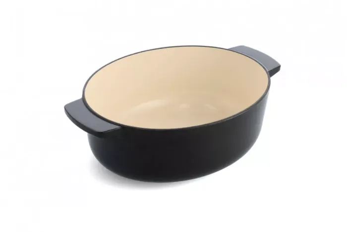 Утятница чугунная с крышкой KitchenAid 30 см 5,6 л черная (CC006064-001)