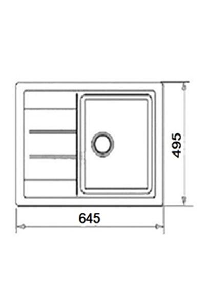 Мийка кухонна Adamant ANILA 645х495х200