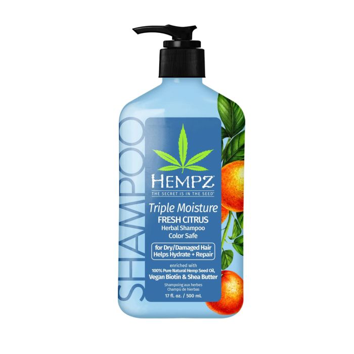 Шампунь "Потрійне зволоження" для сухого волосся Hempz 500 ml