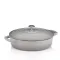 Сотейник чавунний з кришкою KELA Calido 28 см 3,2 л (12611) сірий