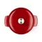 Каструля чавунна з кришкою KitchenAid 22 см 3,3 л червона (CC006057-001)