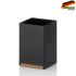 Стакан для зубных щеток KELA Cube черный 7х7х11 см (23687)