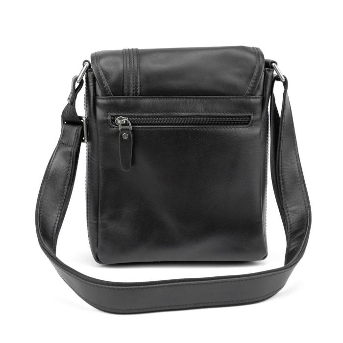 Класичний чоловічий месенджер з клапаном TIDING BAG t003A-1 чорний