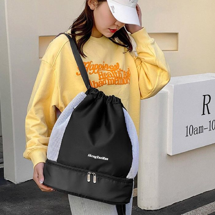 Текстильна спортивная сумка чорна Confident TB1-T-802A