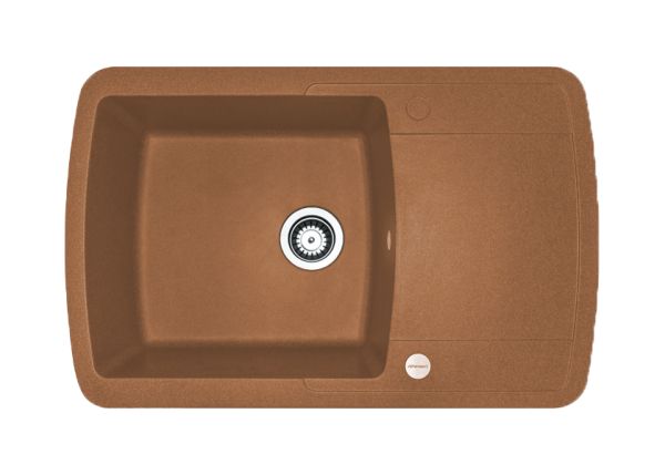 Кухонна мийка Adamant OPTIMAKS terra-cotta 775x495x200 мм, з крилом