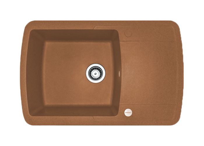 Кухонна мийка Adamant OPTIMAKS terra-cotta 775x495x200 мм, з крилом