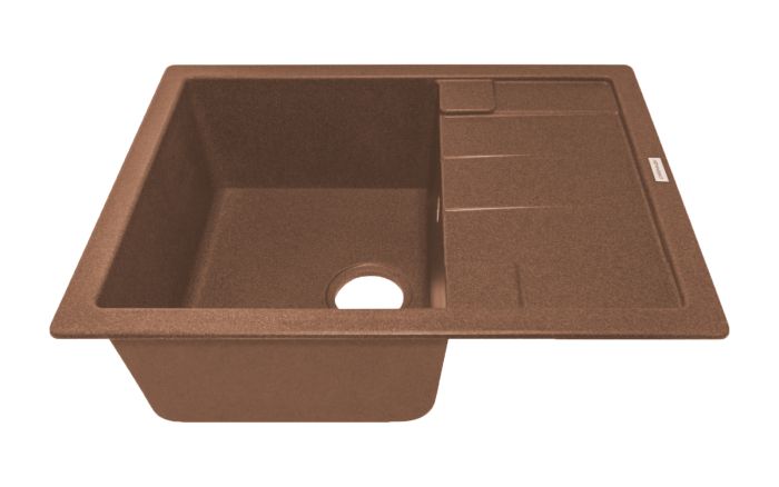Кухонная мойка Adamant ANILA terra-cotta 645x495x200 мм, с крылом