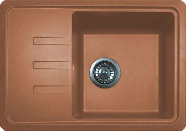 Кухонна мийка Adamant SLIM terra-cotta 615x430x200 мм, з крилом