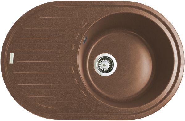 Кухонна мийка Adamant ELLIPSIS terra-cotta 765x495x200 мм, з крилом