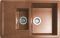Кухонная мойка Adamant ANILA PLUS terra-cotta 775x495x200 мм, с крылом