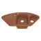 Кухонная мойка Adamant CONSENSUS terra-cotta 1045x575x190 мм, угловая с крылом