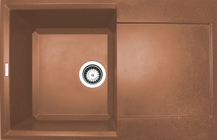 Кухонная мойка Adamant HORIZON terra-cotta 780x495x230 мм, с крылом