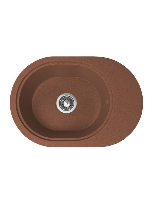 Кухонна мийка Adamant OVALE terra-cotta 610x420x180 мм, з крилом