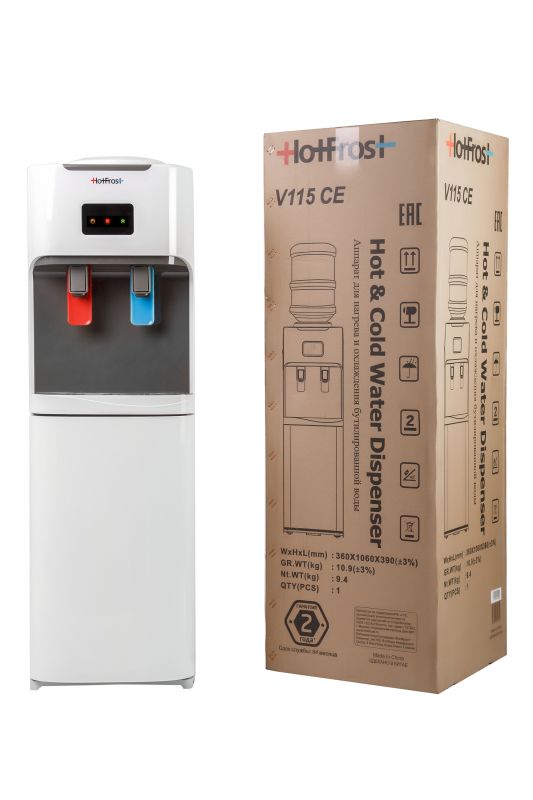 Напольный электронный кулер для воды HotFrost V115CE