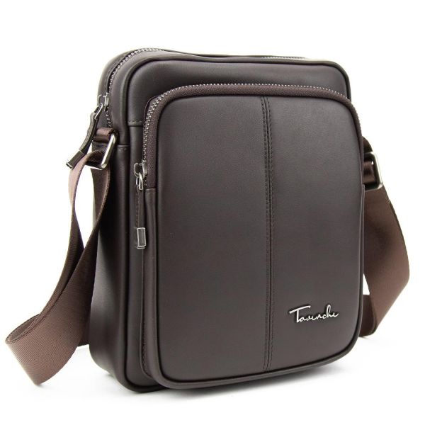 Чоловічий месенджер з натуральної шкіри Tavinchi TV-SM8-069C коричневий