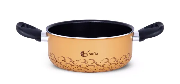 Каструля без кришки TVS Sofia 24 см жовта