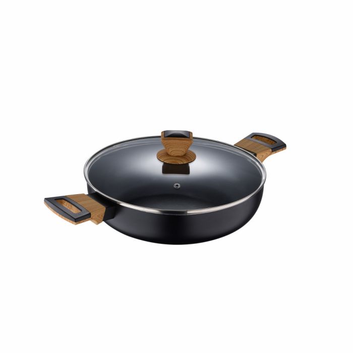 Сотейник з кришкою Bergner Earth black 28 см (BG-32038-BK)